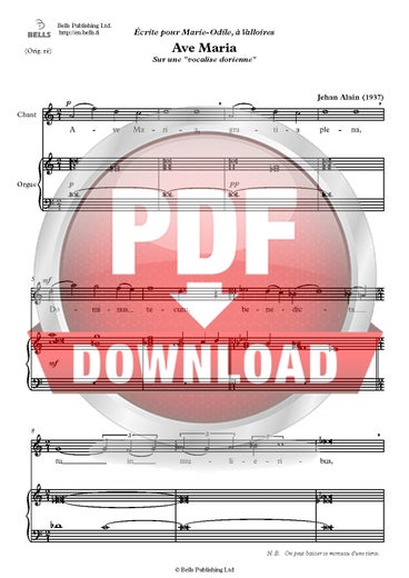 Alain, Jehan: Ave Maria