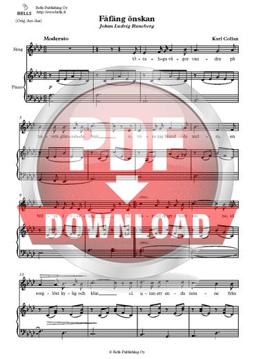 Collan, Karl: F&aring;f&auml;ng &ouml;nskan
