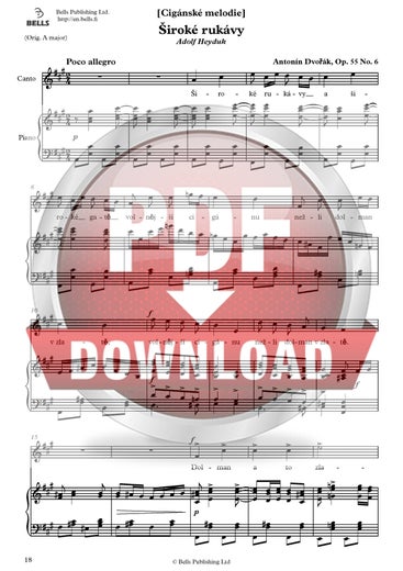 Dvoř&aacute;k, Anton&iacute;n: &Scaron;irok&eacute; ruk&aacute;vy, Op. 55 n.&ordm; 6
