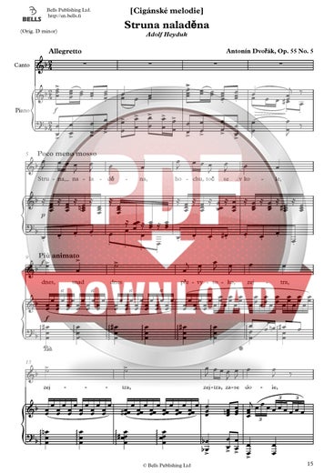 Dvoř&aacute;k, Anton&iacute;n: Struna naladěna, Op. 55 n.&ordm; 5