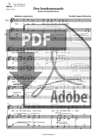 Ehrstr&ouml;m, Fredrik A.: Den hemkommande