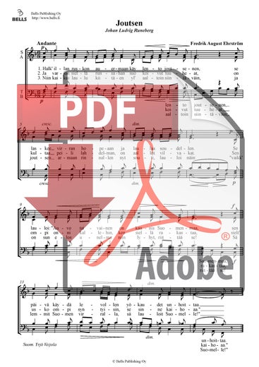 Ehrstr&ouml;m, Fredrik A.: Svanen (coro mixto)