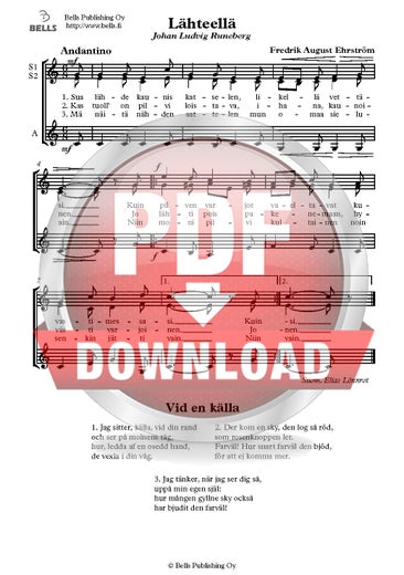 Ehrstr&ouml;m, Fredrik August: L&auml;hteell&auml; (coro de voces blancas)