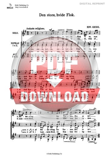 Grieg, Edvard: Den store, hvide Flok (coro femenino)