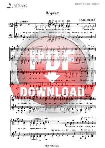 Josephson, Jacob Axel: Requiem (coro femenino)