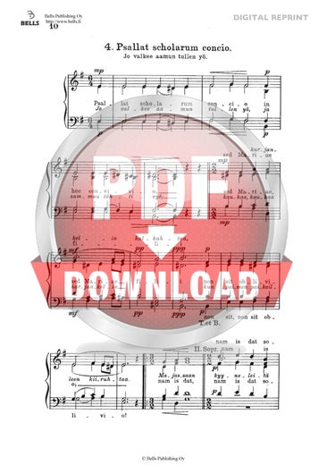 Trad. (arr. Heikki Klemetti): Psallat scholarum concio