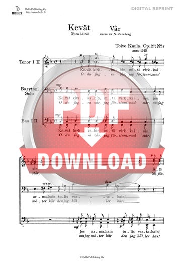 Kuula, Toivo: Kev&auml;t, Op. 27a n.&ordm; 8