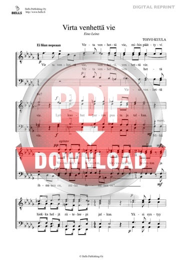 Kuula, Toivo: Virta venhett&auml; vie, Op. 4 n.&ordm; 5