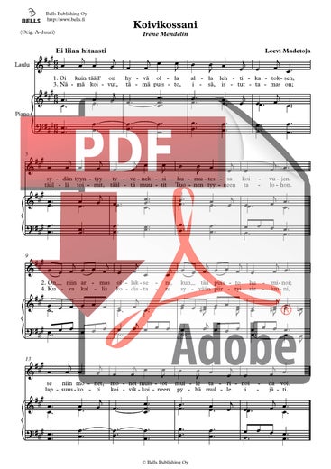 Madetoja, Leevi: Koivikossani