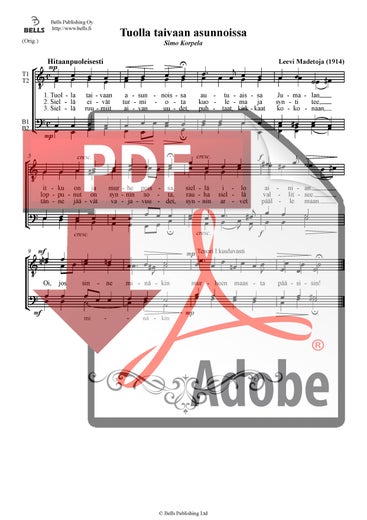 Madetoja, Leevi: Tuolla taivaan asunnoissa