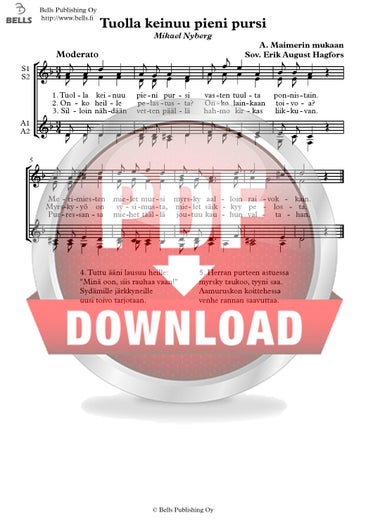 Trad. (arr. Erik A. Hagfors): Tuolla keinuu pieni pursi (coro femenino)