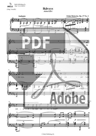 Melartin, Erkki: Ik&auml;vyys, Op. 37 n.&ordm; 2
