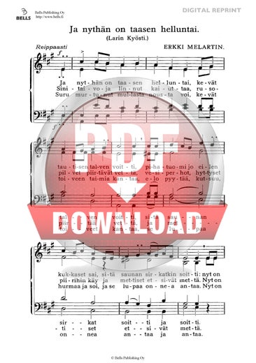 Melartin, Erkki: Ja nyth&auml;n on taasen helluntai