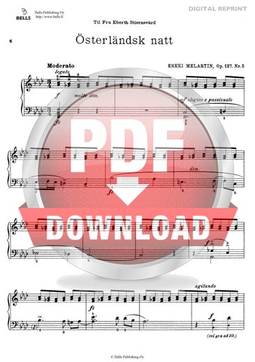 Melartin, Erkki: &Ouml;sterlandsk natt, Op. 127 n.&ordm; 5