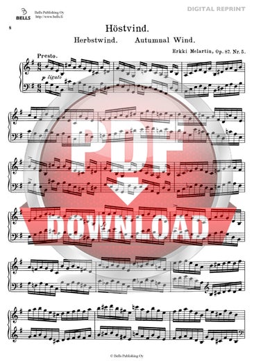 Melartin, Erkki: H&ouml;stvind, Op. 87 n.&ordm; 5