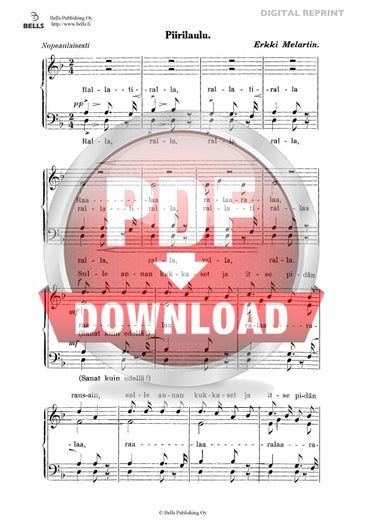 Melartin, Erkki: Piirilaulu, Op. 61b n.&ordm; 7