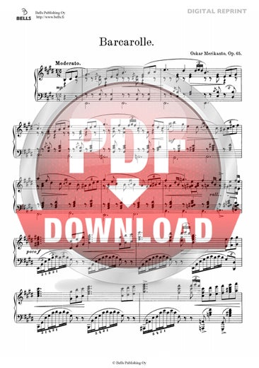 Oskar Merikanto: Barcarolle, Op. 65