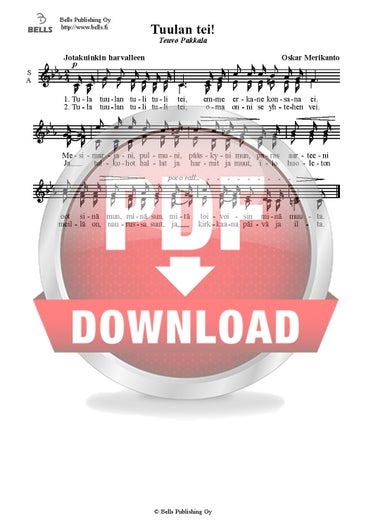 Merikanto, Oskar: Tuulan tei! (coro infantil)