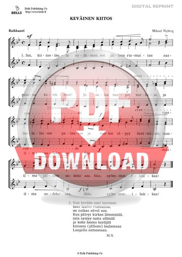 Nyberg, Mikael: Kev&auml;inen kiitos