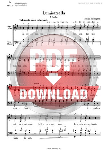 Palmgren, Selim: Lumisateella, SP 170