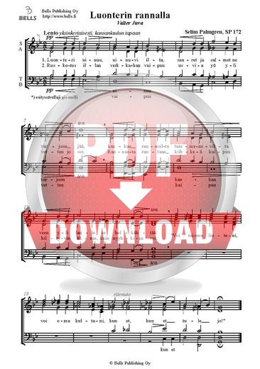 Palmgren, Selim: Luonterin rannalla, SP 172