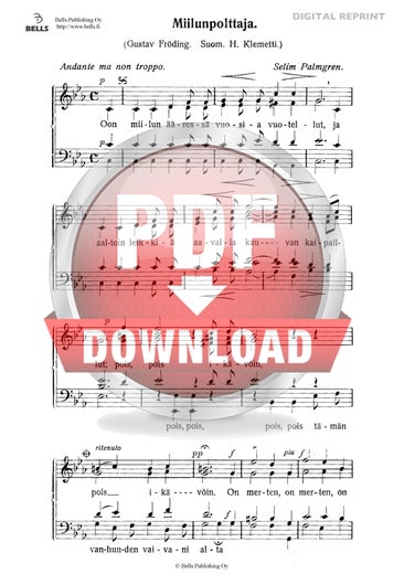 Palmgren, Selim: Miilunpolttaja, SP 256