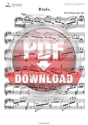 Selim Palmgren: Etude, Op. 1 No. 3