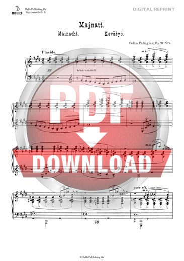 Selim Palmgren: Majnatt, Op. 27 No. 4