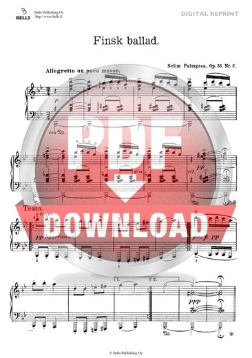 Selim Palmgren: Finsk ballad, Op. 51 No. 2