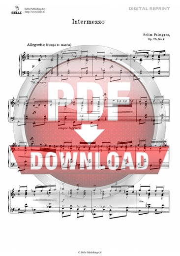 Selim Palmgren: Intermezzo, Op. 75 No. 2