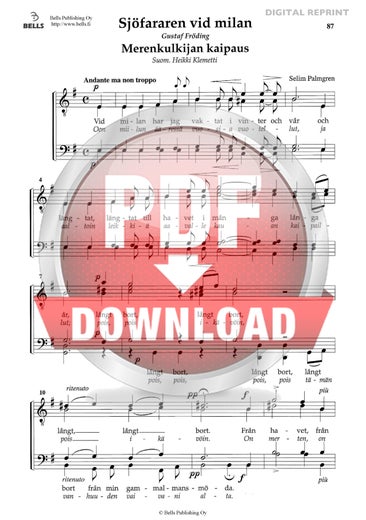 Palmgren, Selim: Sj&ouml;fararen vid milan (coro masculino)