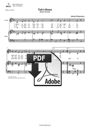 Pohjanmies, Juhani: Talvi-iltana