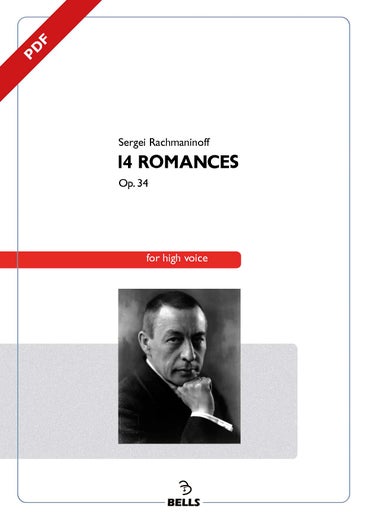 Rajm&aacute;ninov, Sergu&eacute;i: 14 Romances, Op. 34 (pdf)