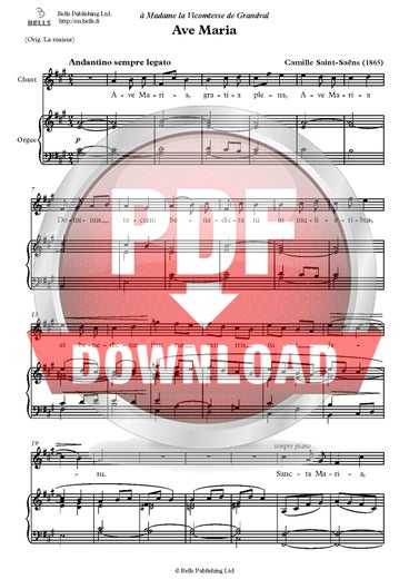 Saint-Sa&euml;ns, Camille: Ave Maria