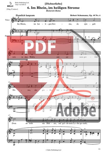 Schumann, Robert: Im Rhein, im heiligen Strome, Op. 48 n.&ordm; 6