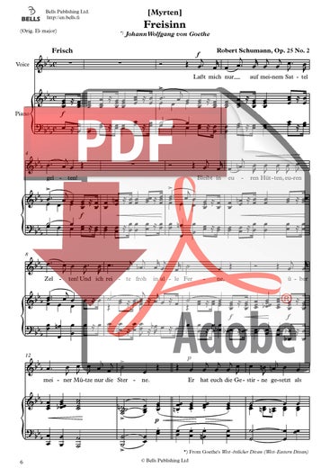 Schumann, Robert: Freisinn, Op. 25 n.&ordm; 2