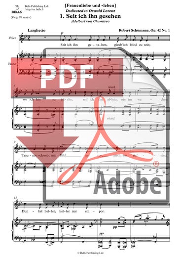 Schumann, Robert: Seit ich ihn gesehen, Op. 42 n.&ordm; 1