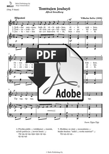 Sefve, Vilhelm: Tonttujen jouluy&ouml;