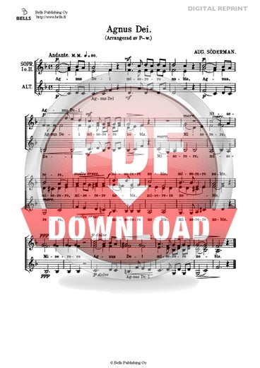 S&ouml;derman, August (arr. Hanna Pegelow): Agnus Dei (coro femenino)
