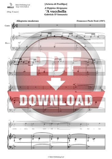 Tosti, Francesco Paolo: 'A vucchella