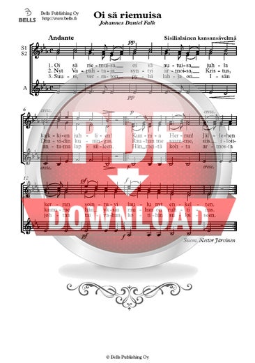 Trad. (arr.): Oi s&auml; riemuisa (coro de voces blancas)