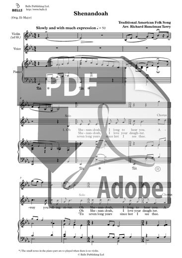 Trad. (arr. Richard R. Terry): Shenandoah