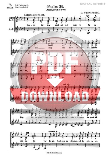 Wennerberg, Gunnar (arr. Hanna Pegelow): Salmo 39 (coro femenino)