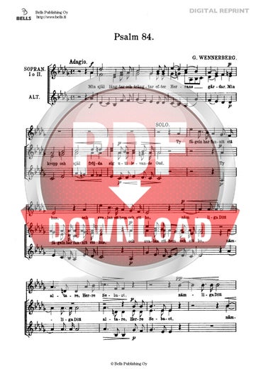 Wennerberg, Gunnar: Psalm 84 (coro femenino)